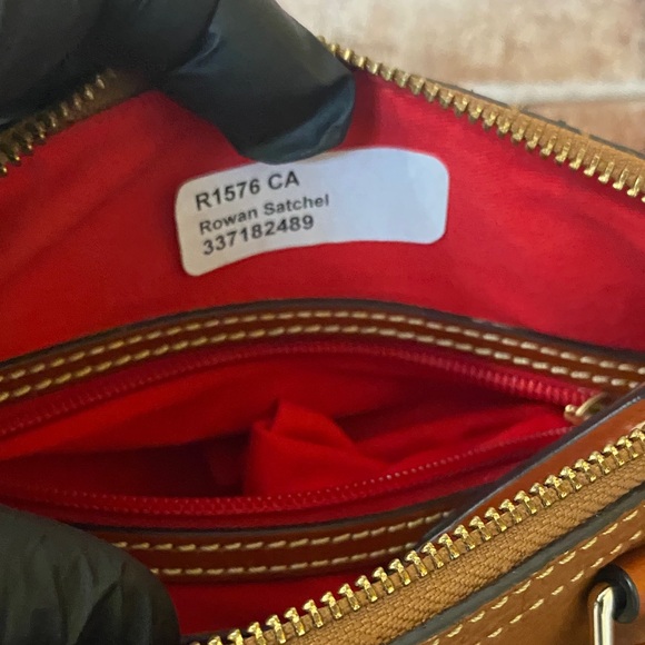 Dooney & Bourke Brown Leather Rowan satchel - Picture 2 of 6